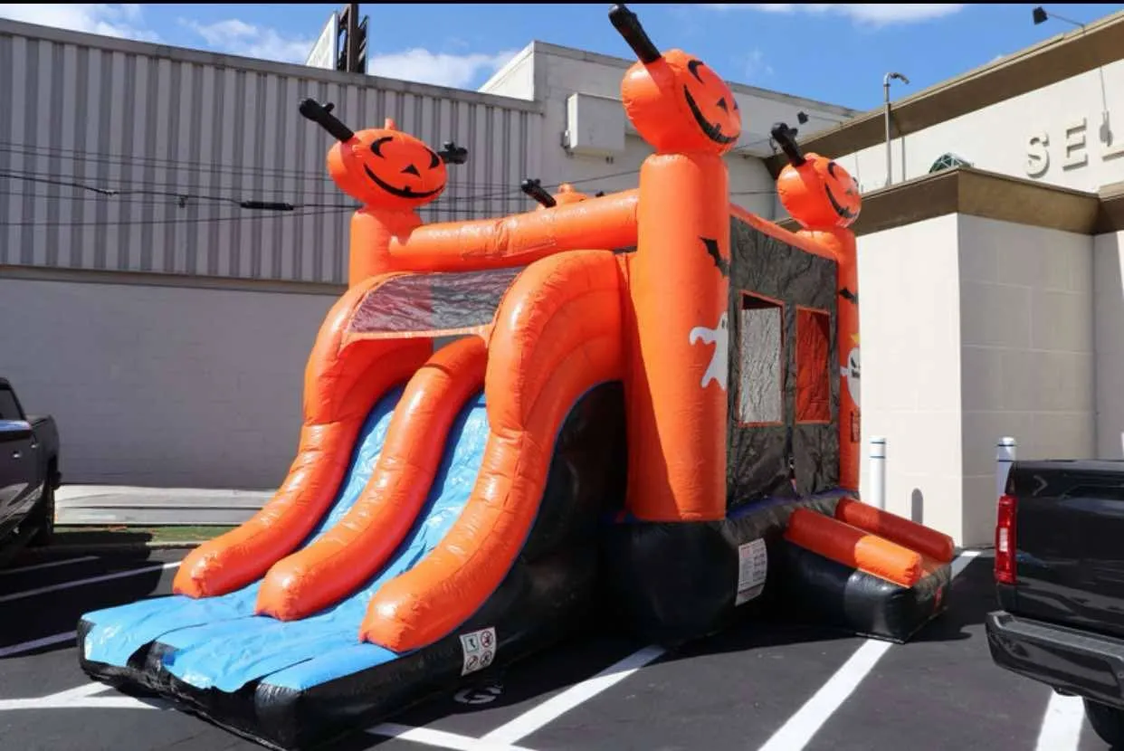 Halloween Bounce House with slide