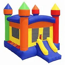 Rainbow bounce house