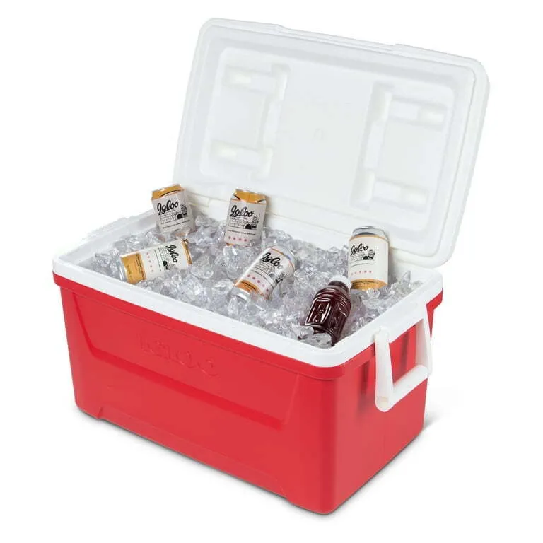 Cooler with ice