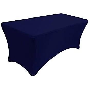 Navy Spandex - 8'x30"x42" Tall Bar Height