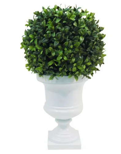 White Plastic Urn 19.5"x 12"