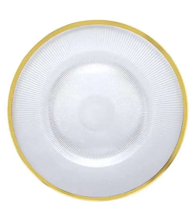 Gold Rimmed Charger