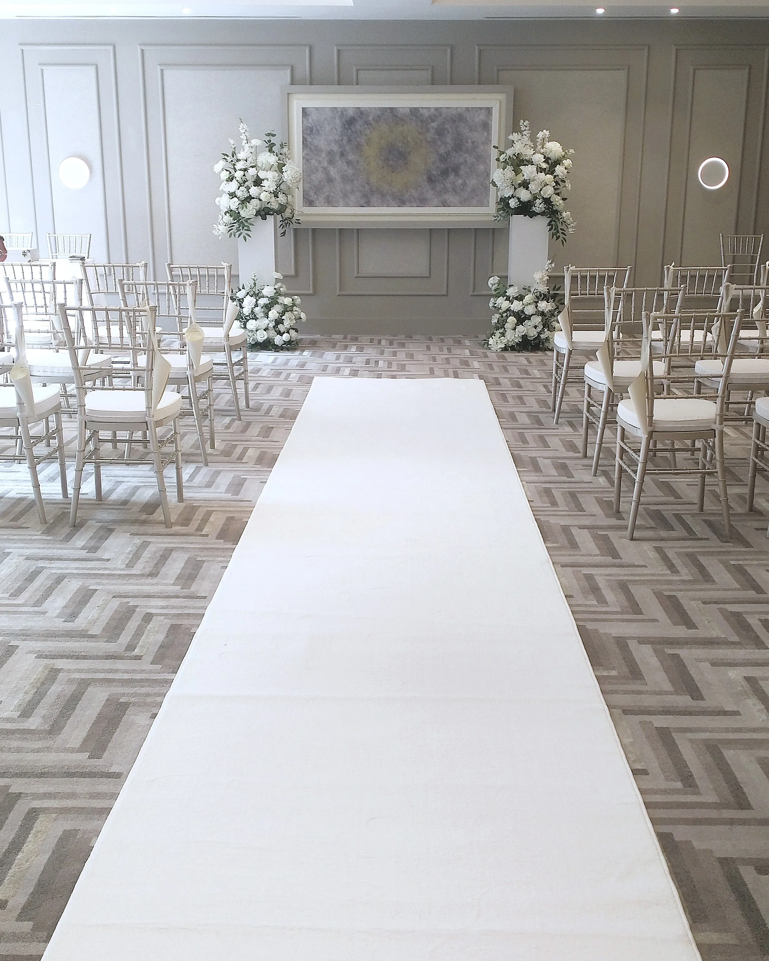 White Aisle Runner