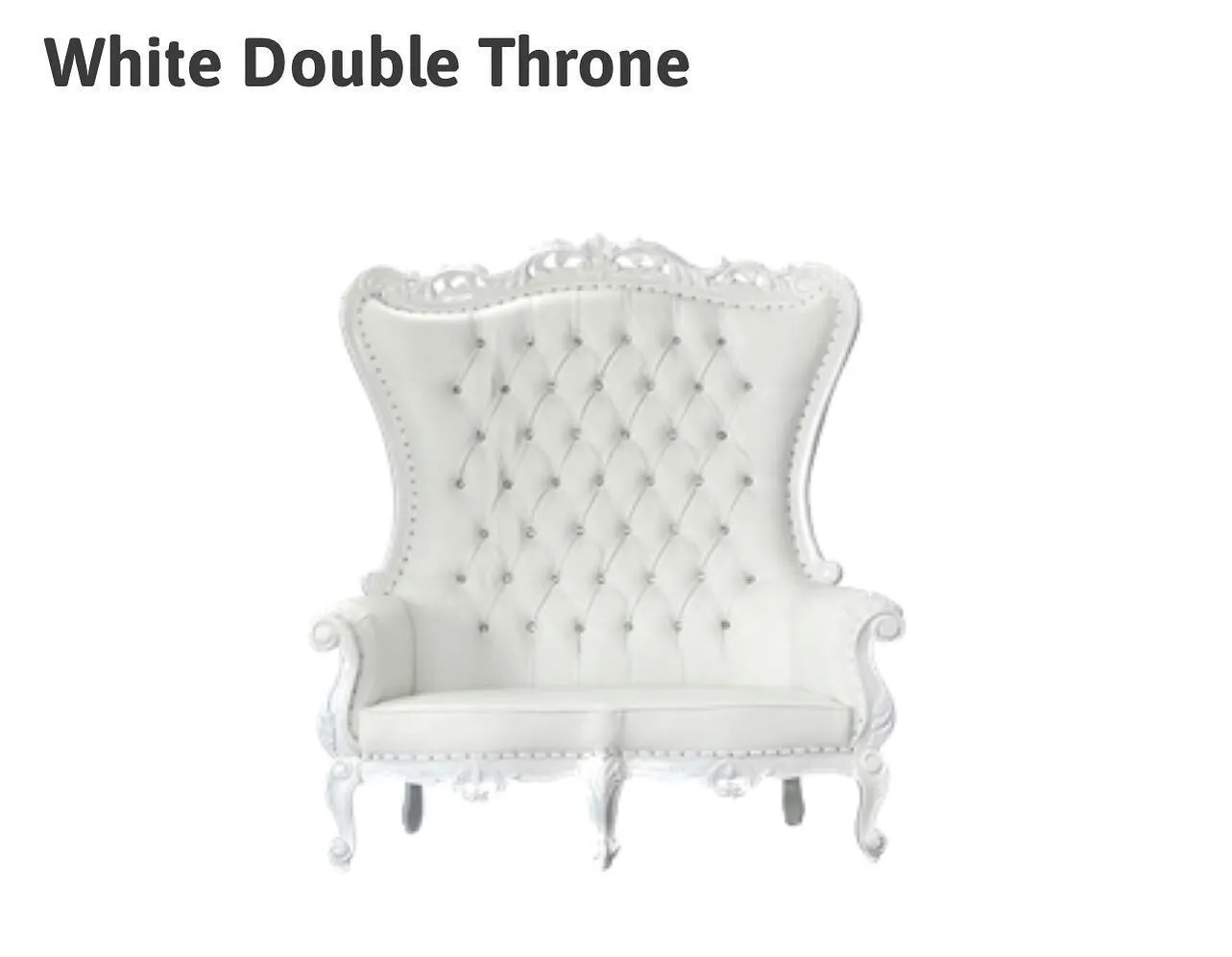 White Double Throne