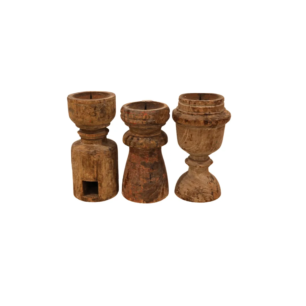 Timber Candleholder - Indian