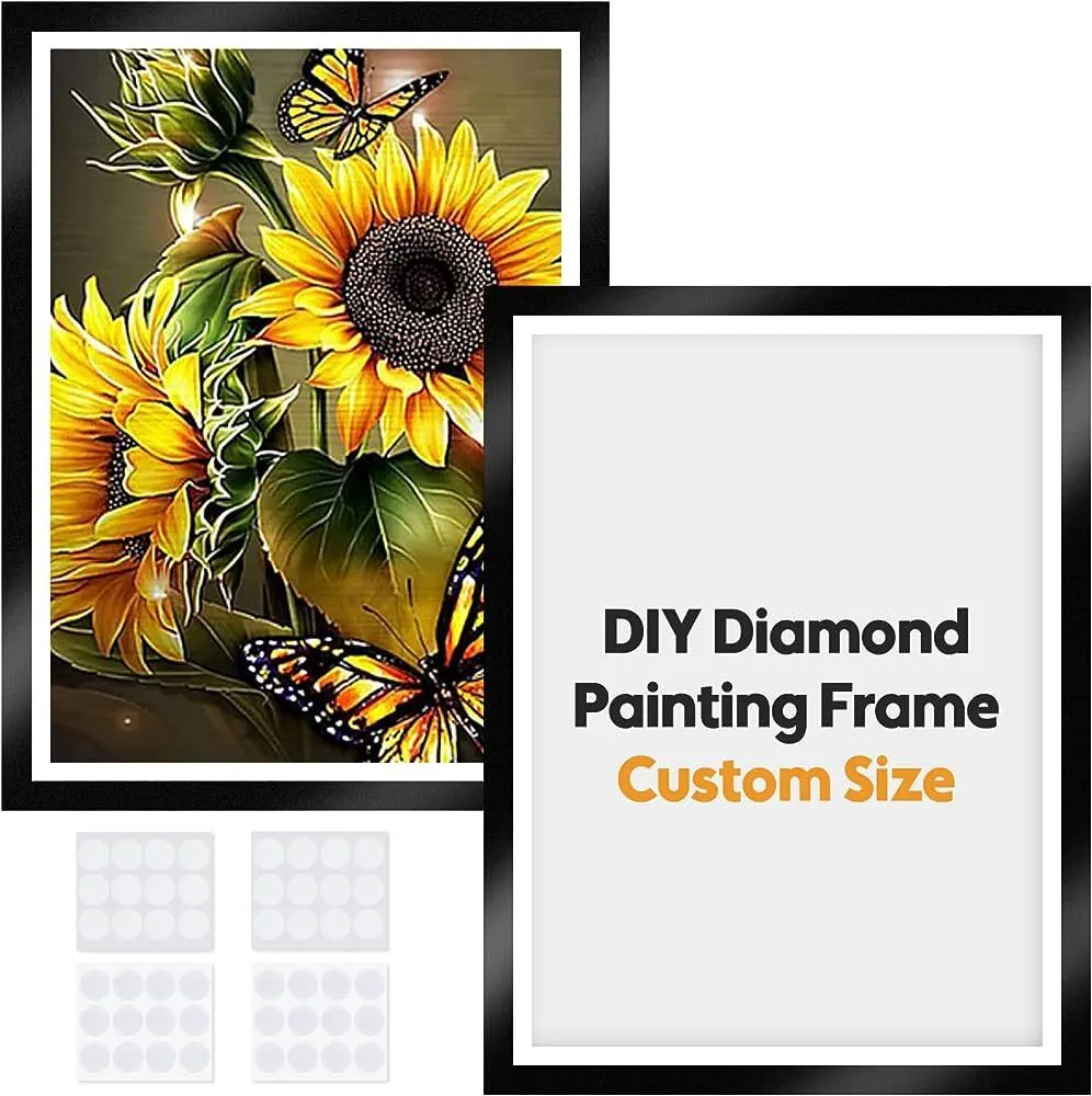 Custom pressed flower acrylic artwork A3