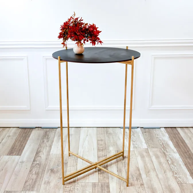 Round Bar Table - Black Top