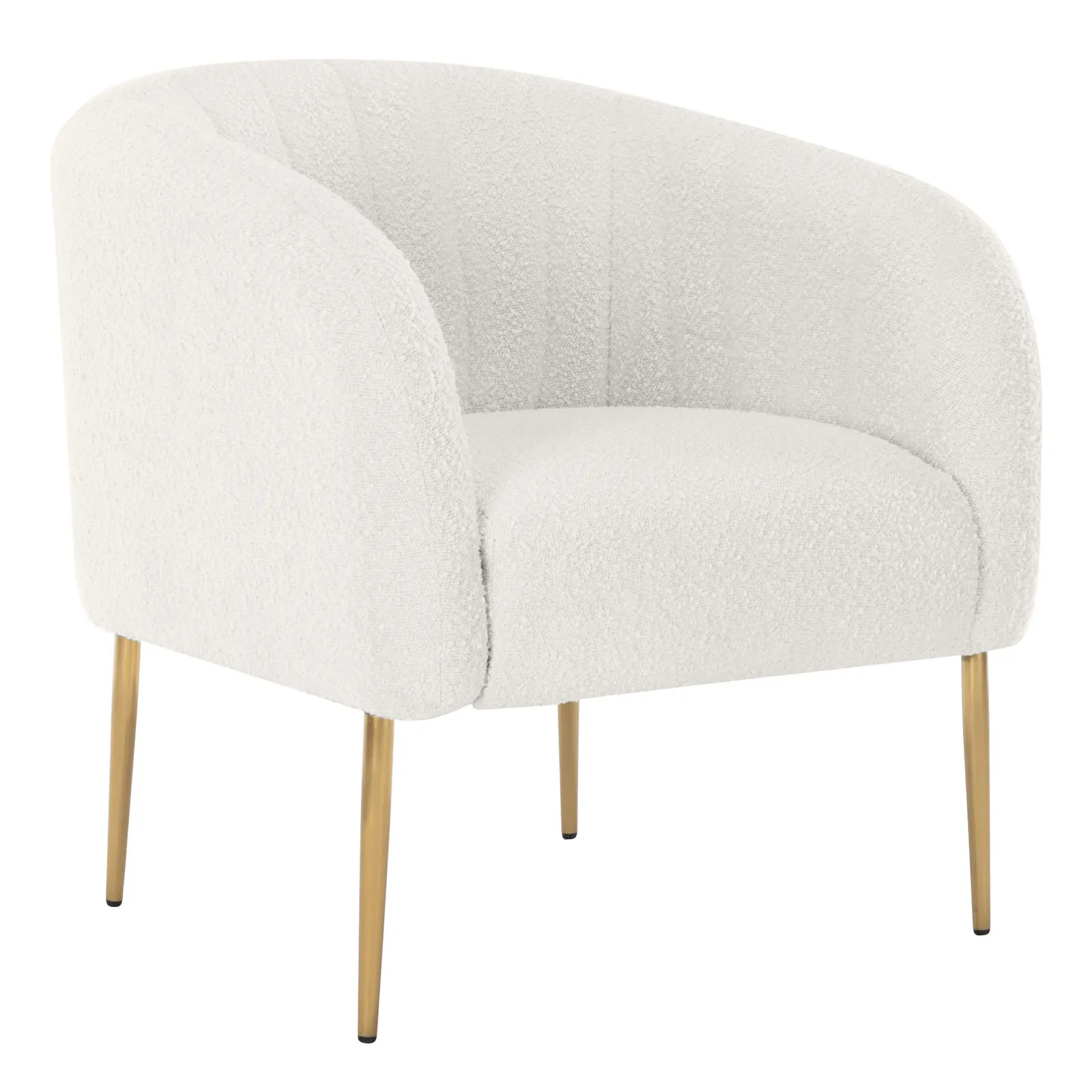 Tub Chair - White Boucle