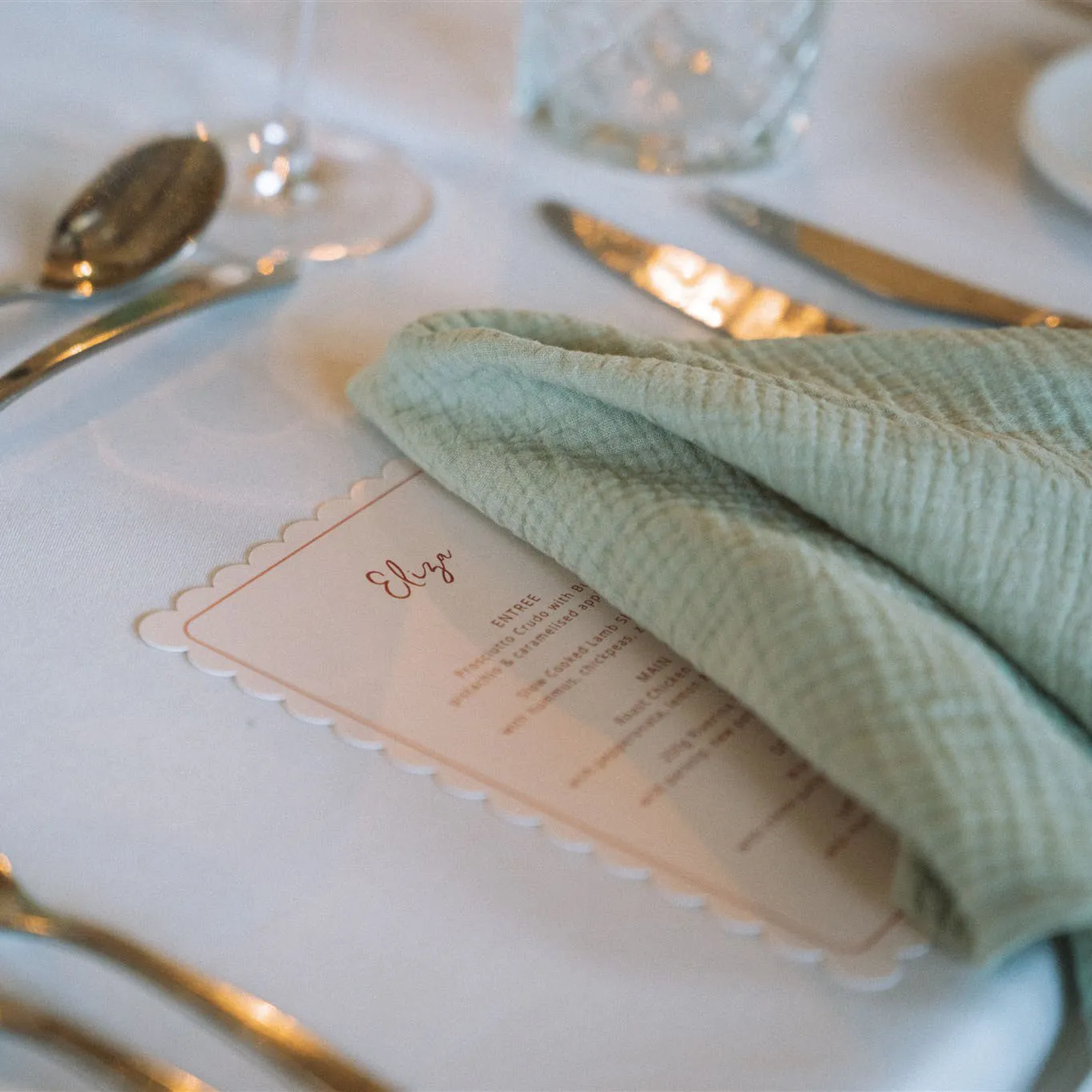 Menu - Printed