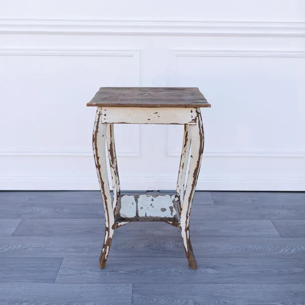 Square Side Table - Wooden Top