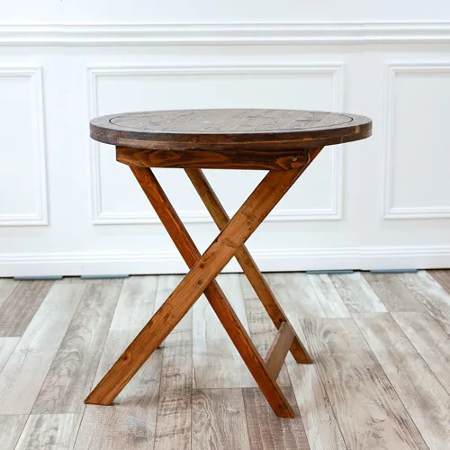 Timber Folding Cafe Table