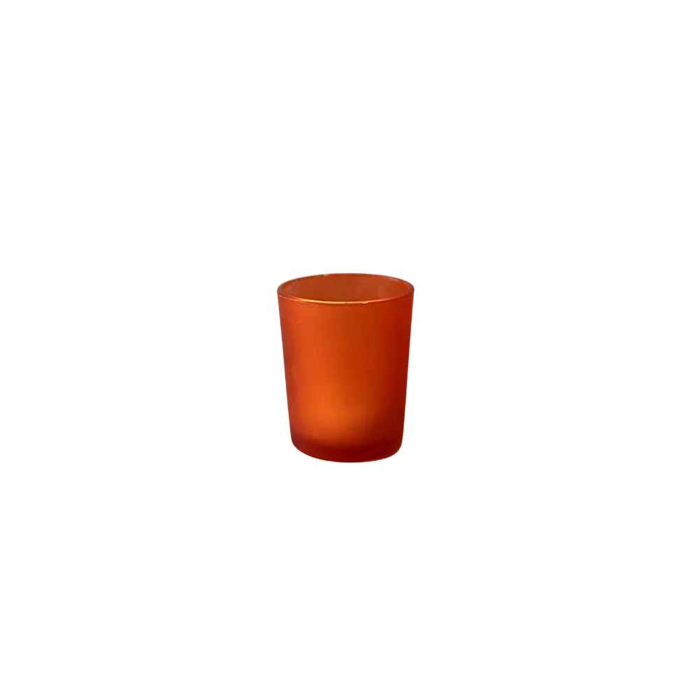 Votive - Frosted Neon Orange