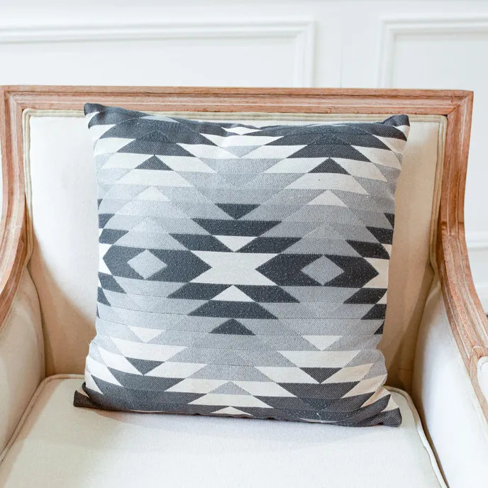 Cushion - Grey Aztec
