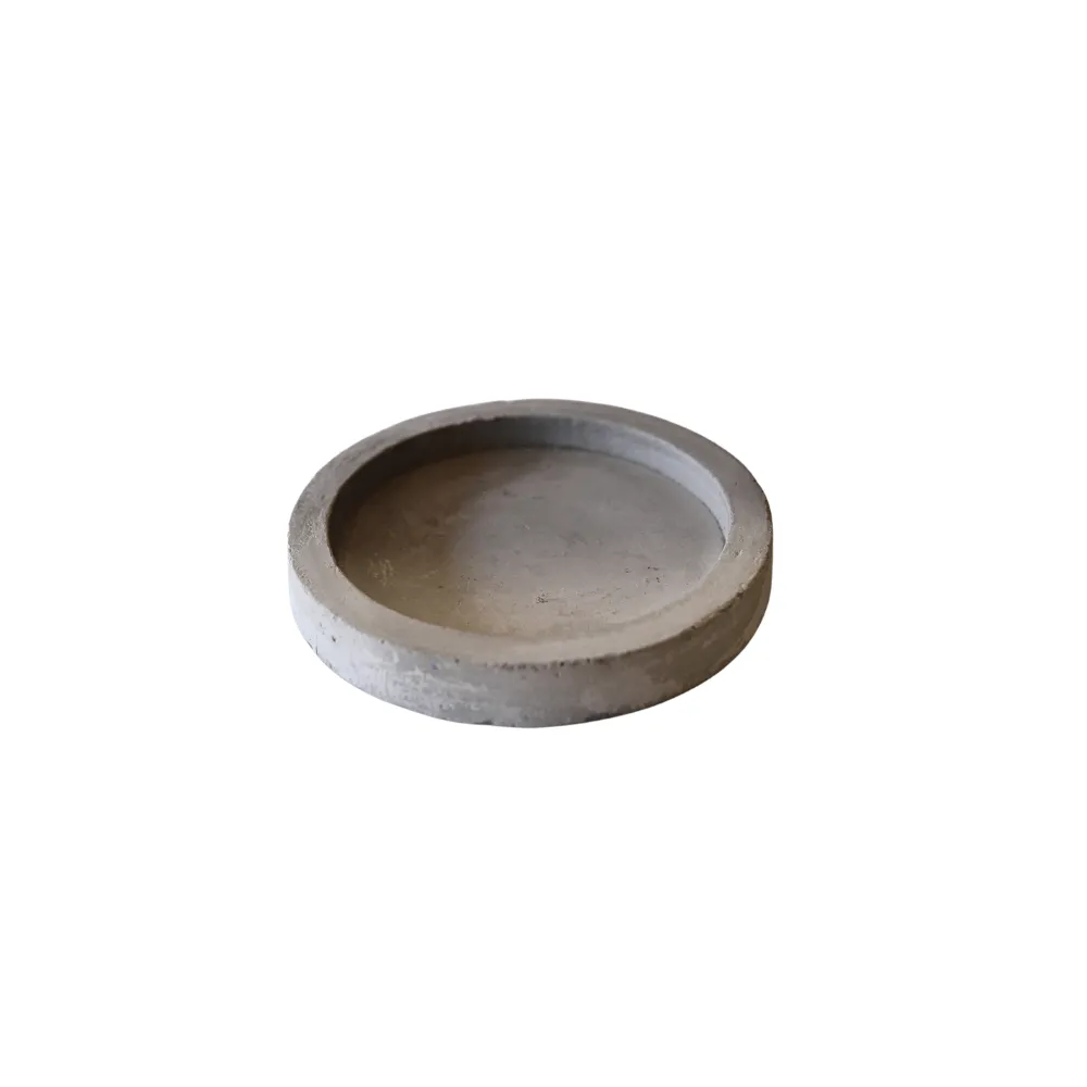 Candle Plate - Concrete