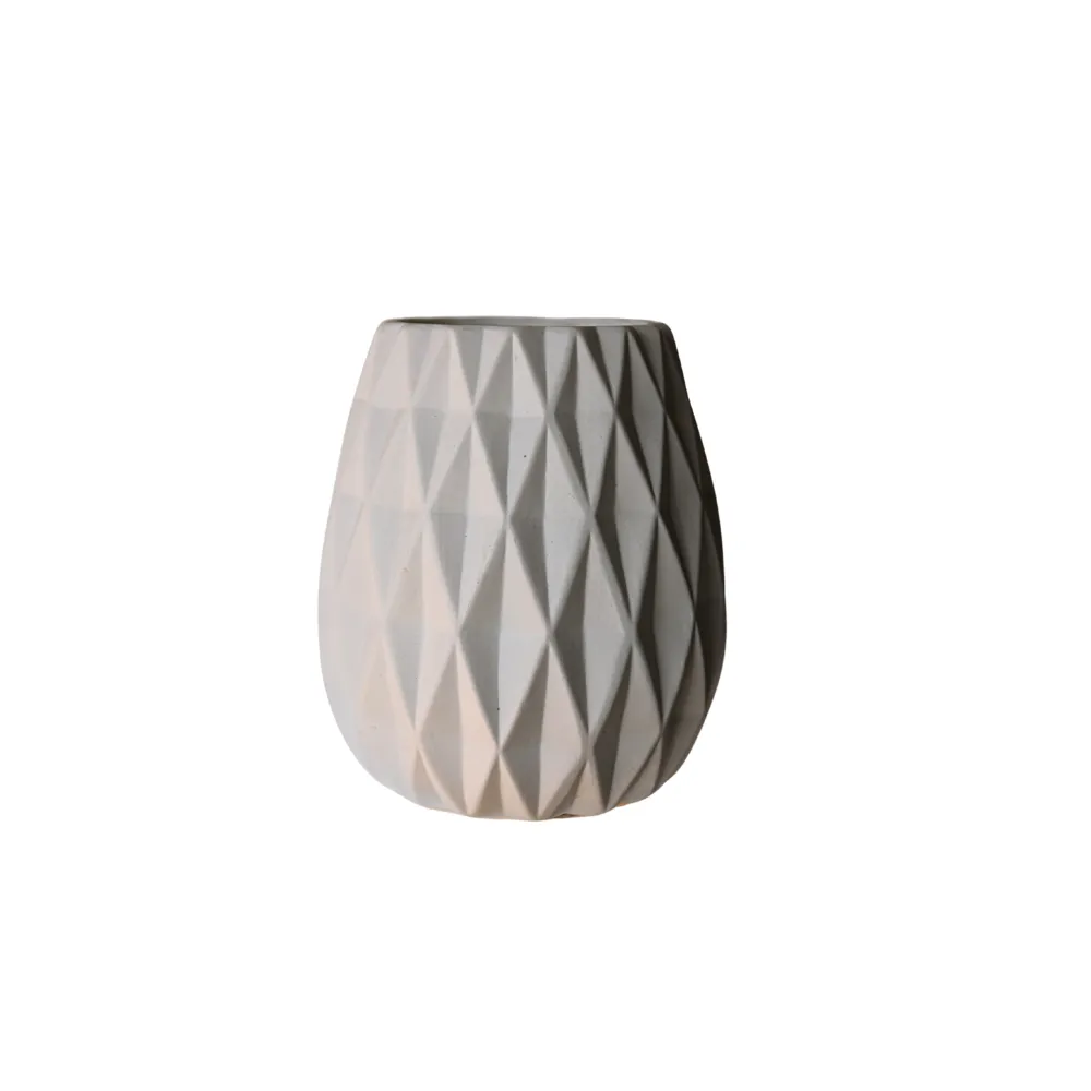White Ceramic Vase - Large