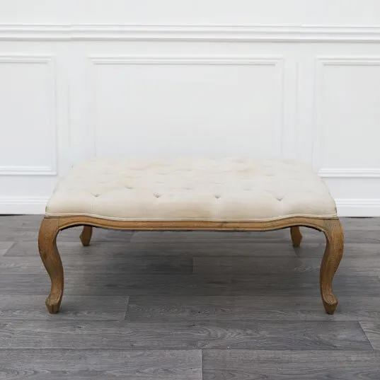 Linen Ottoman