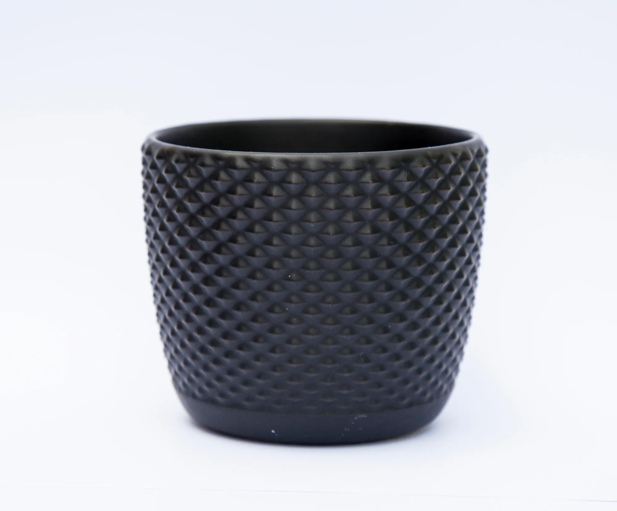 Black Patterned Pot