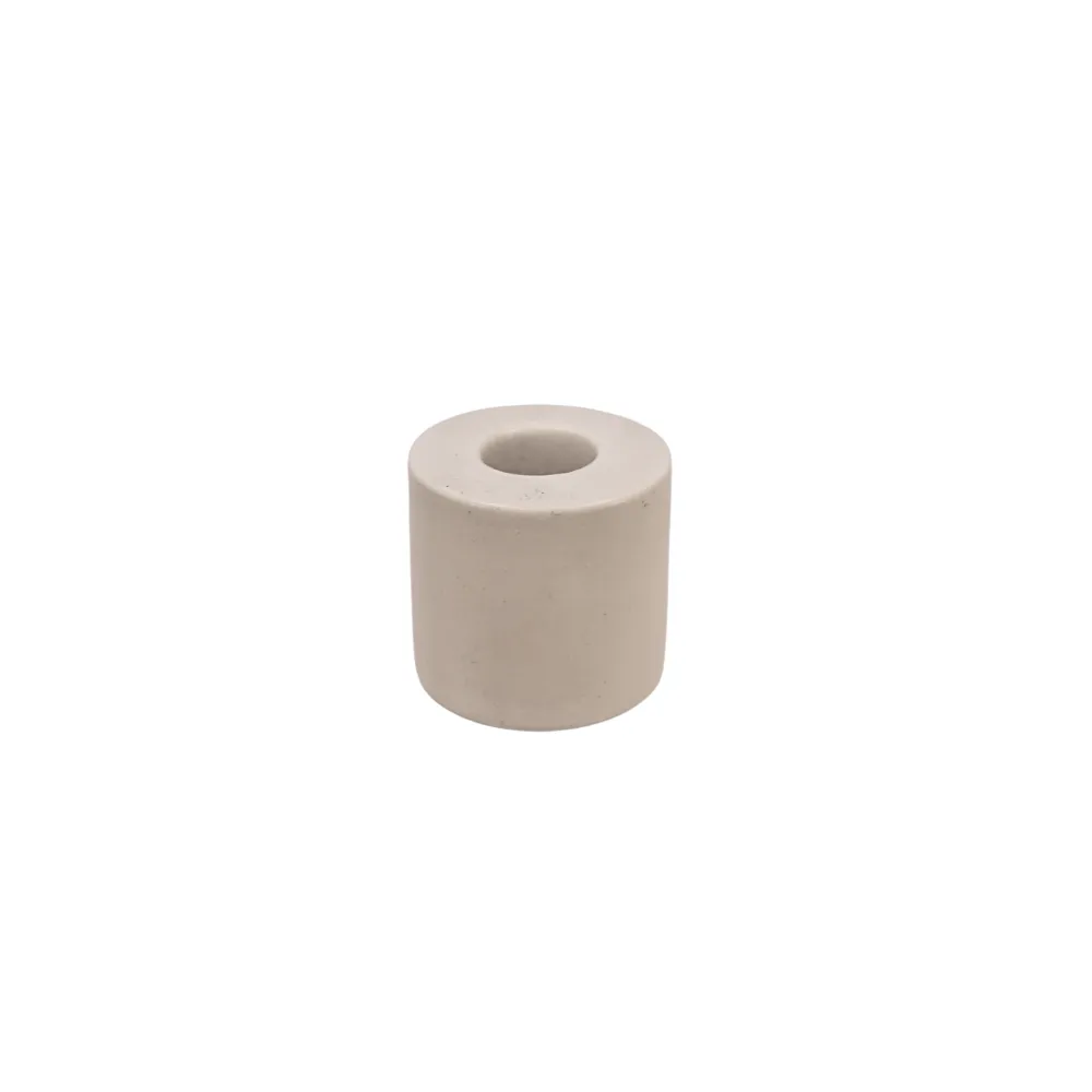 Freya Ceramic Candle Holder - Alpine White
