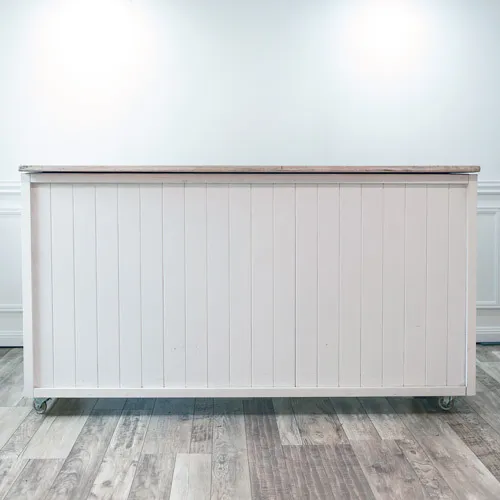 Panelled Bar - White