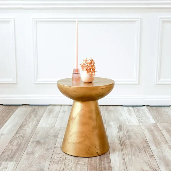 Gold Side Table