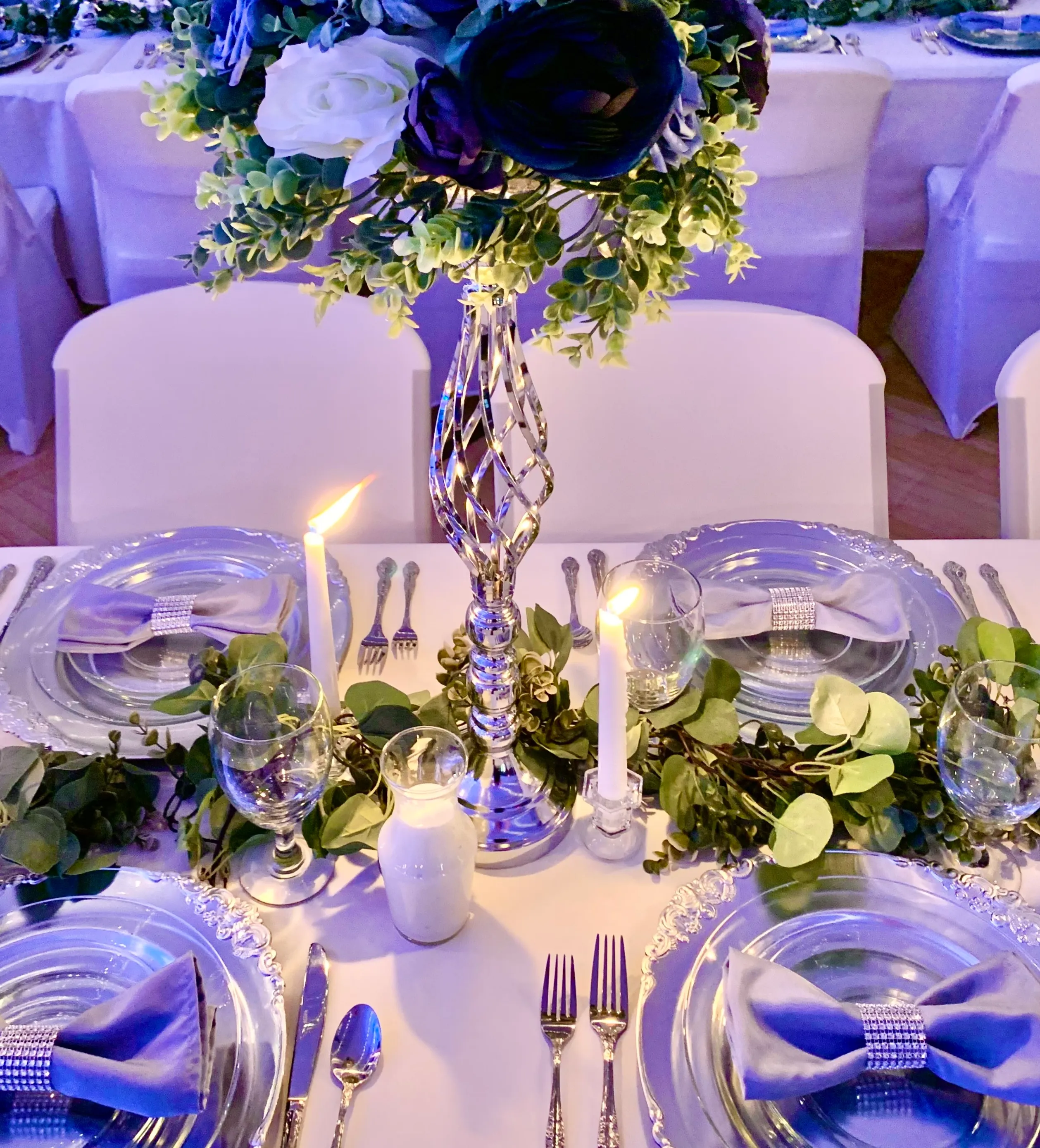 Silver Centerpiece Stand
