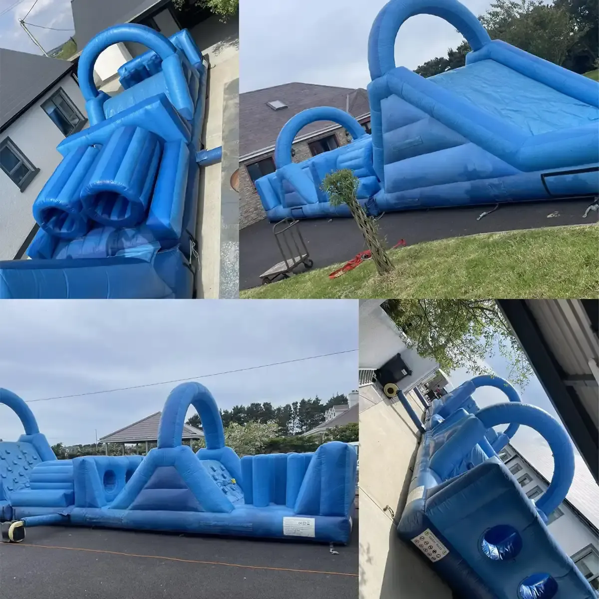 Blue Obstacle Course Castle
