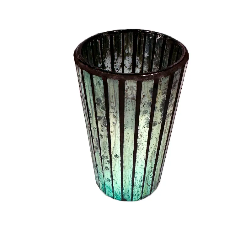 Silver Fluted Tealight Candle Votives