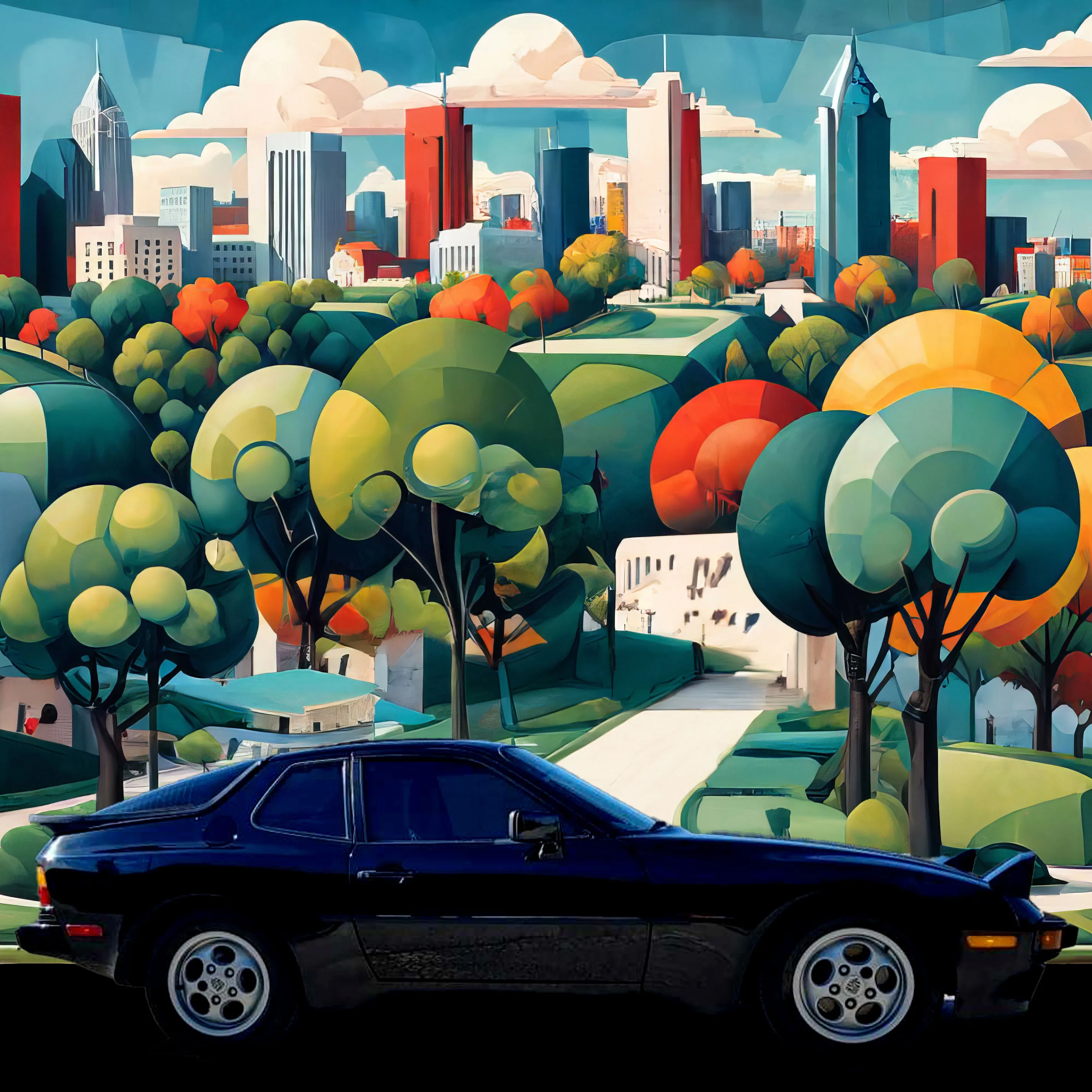 Black Porsche 944