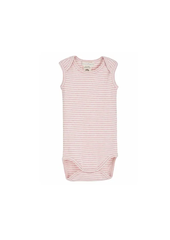 Baby Body SL Tank Stripe - Blush Rosa/Offwhite
