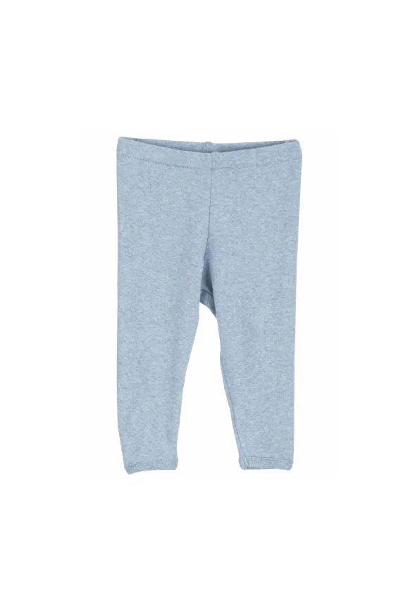 Baby Leggings - Light Blue - Melange Rib