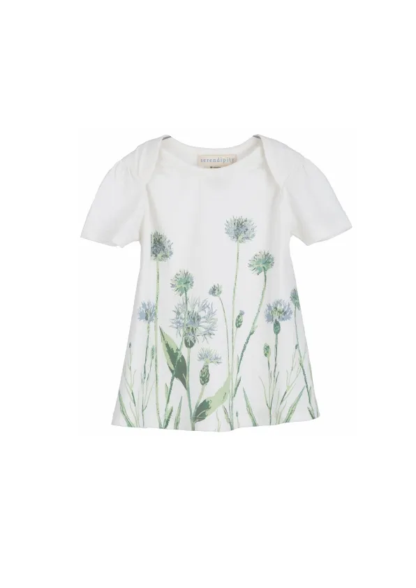 Baby Dress Jersey - Cornflower Print 