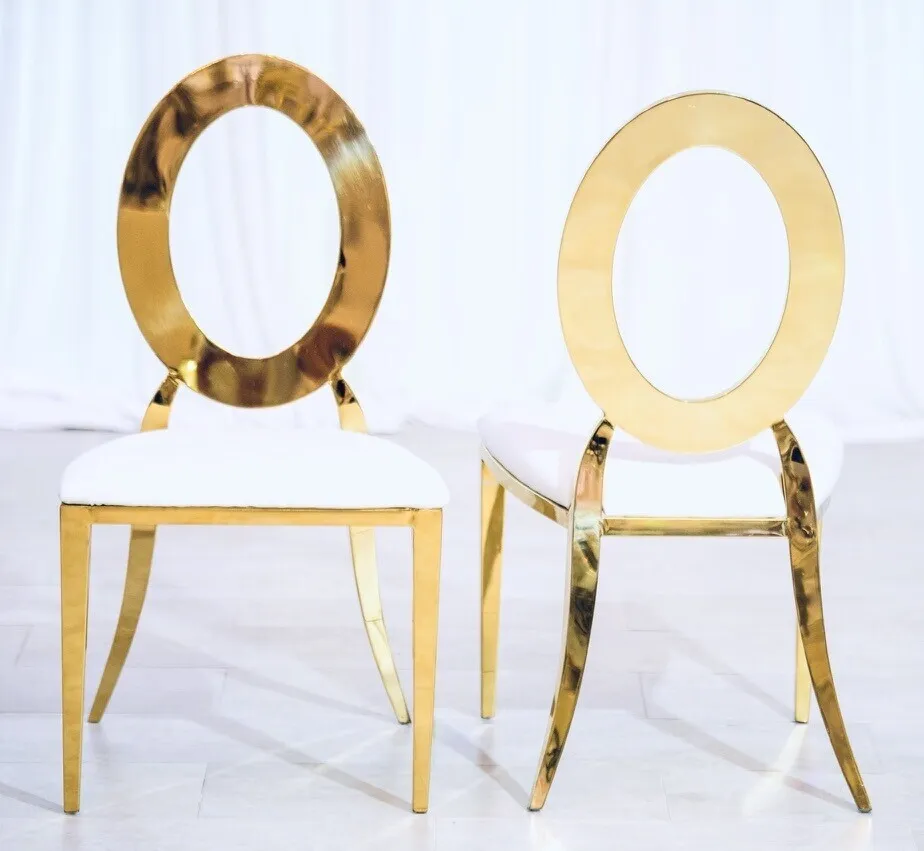 Gold O-back Luxury Chairs