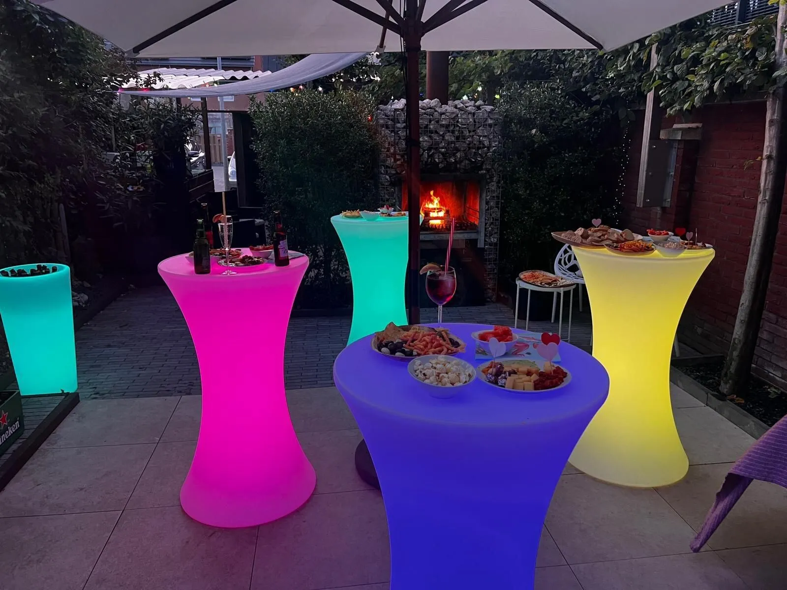 LED Statafel - Rond