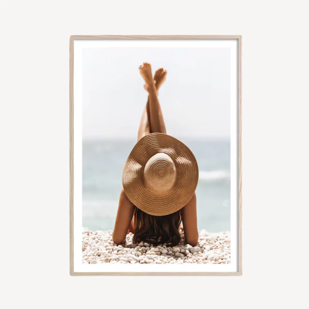 Wall Art Beach Girl 60x90