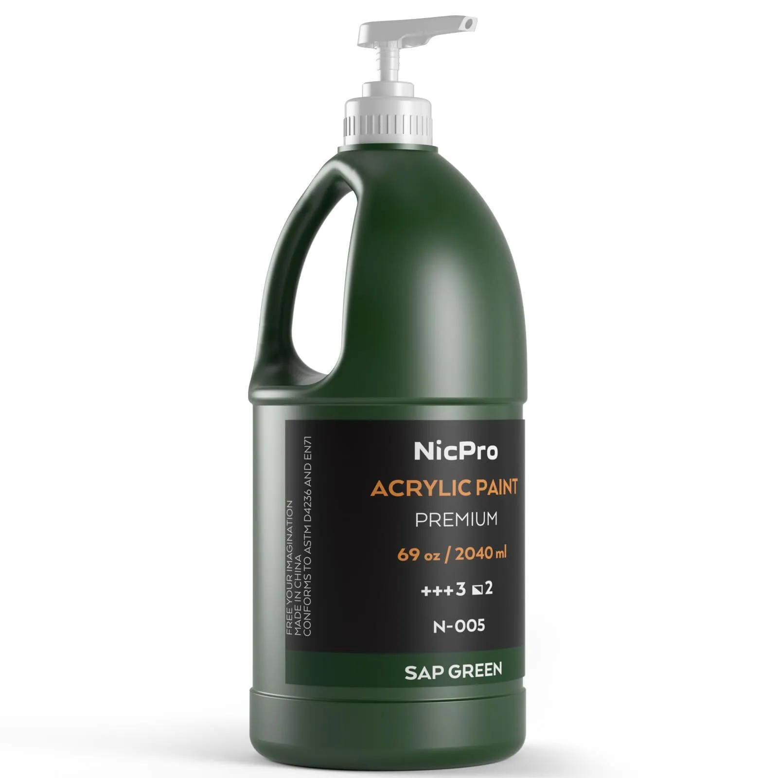 Large Bottle of Green Acrylic Paint