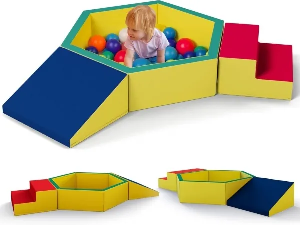 Climbing Blocks for Toddlers with Foam Ball Pit