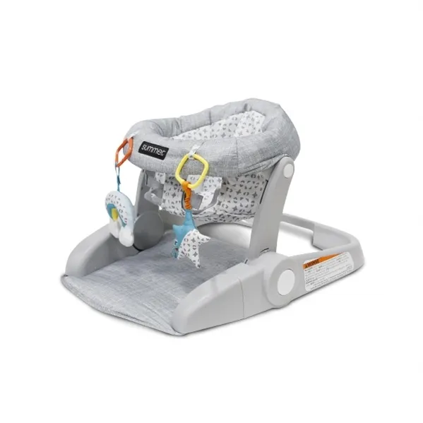 Summer® Learn-to-Sit™ 2-Position Floor Seat (Heather Gray)
