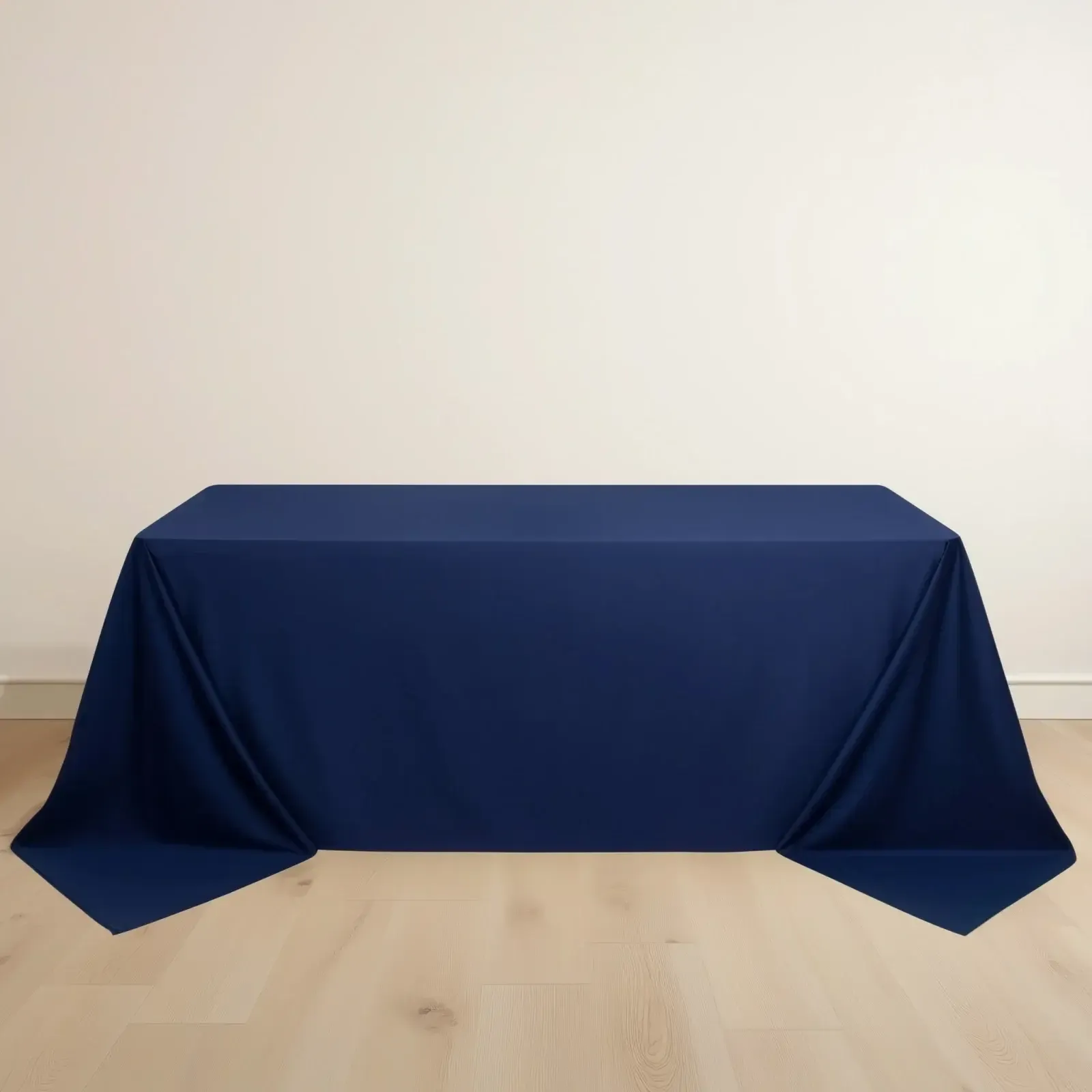 NAVY BLUE RECTANGLE LINEN 90 X 156 (8 foot)