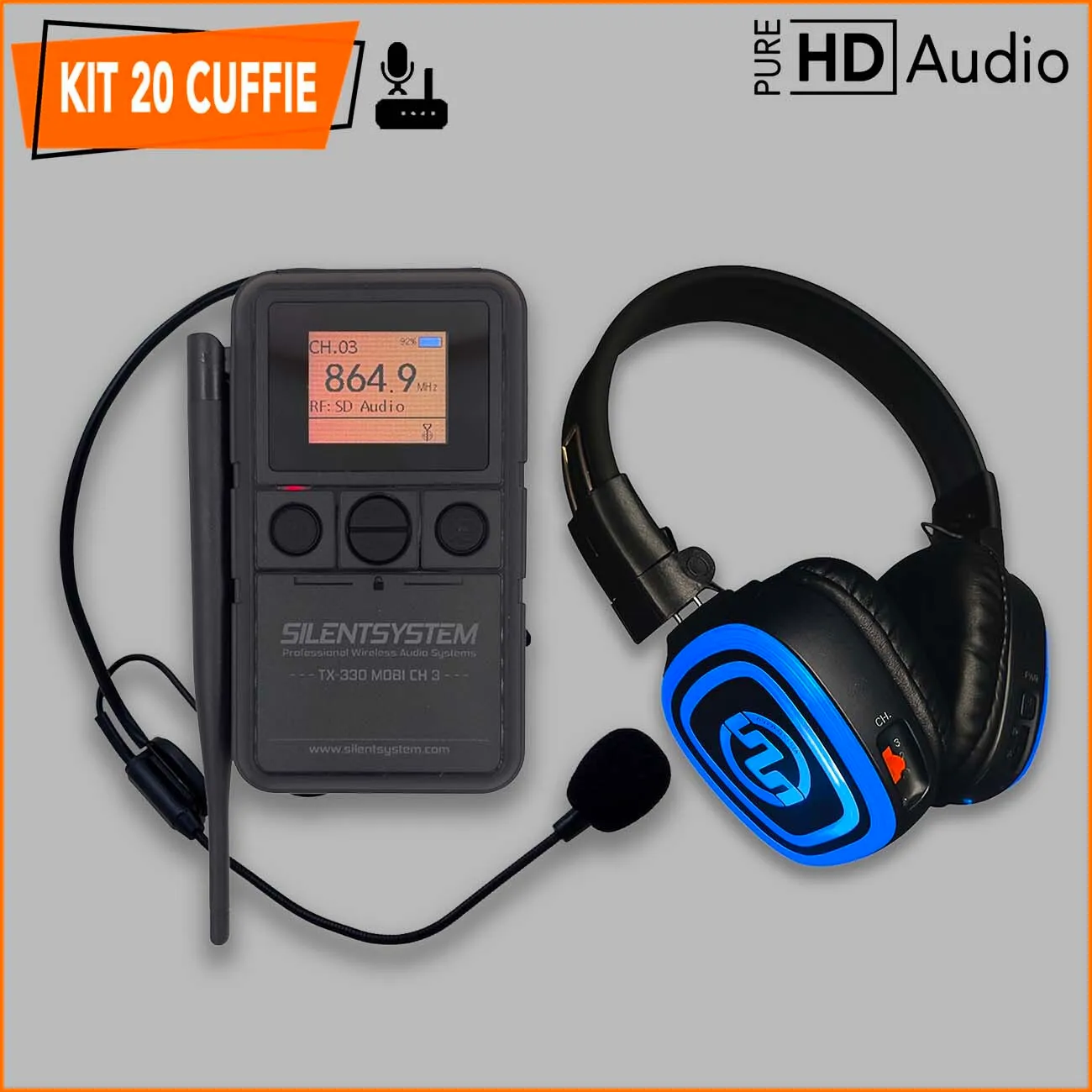 KIT 20 Cuffie + Mic | SX839