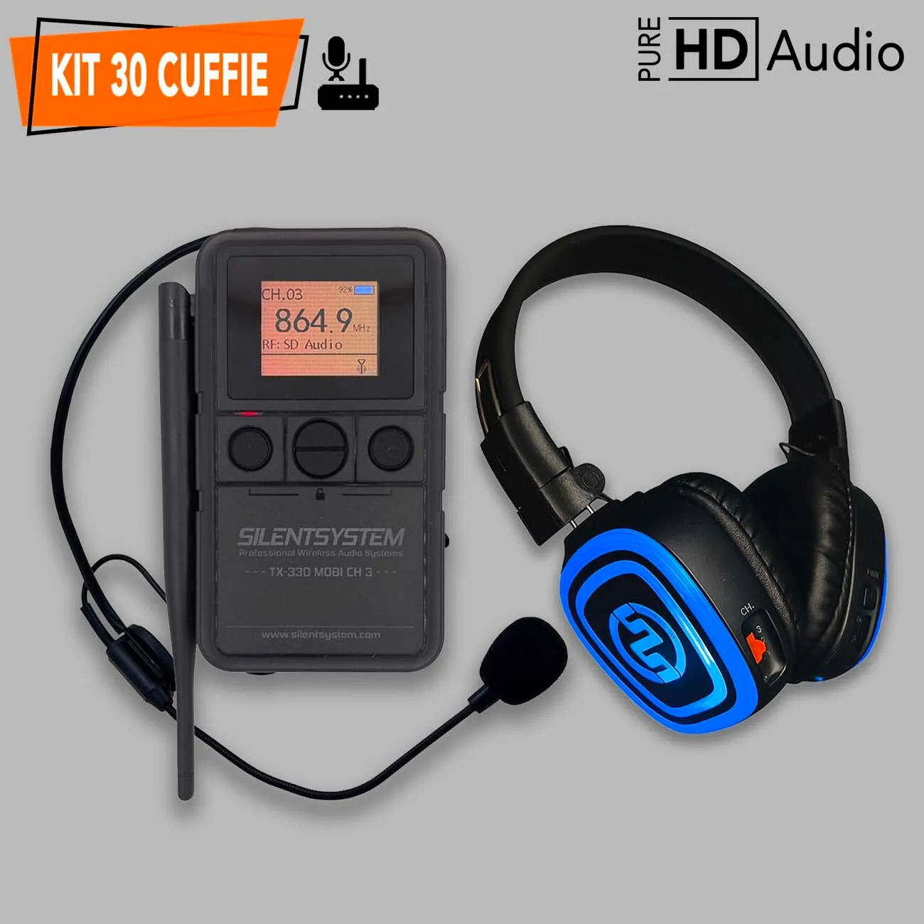 KIT 30 Cuffie + Mic | SX839
