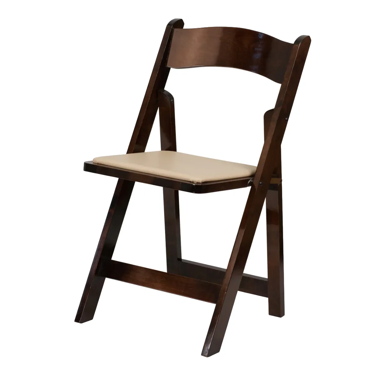 Fruitwood Folding Chair with Pad 