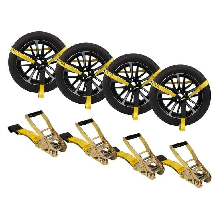 4 Car Tie Down Straps