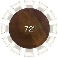 72" Round Table