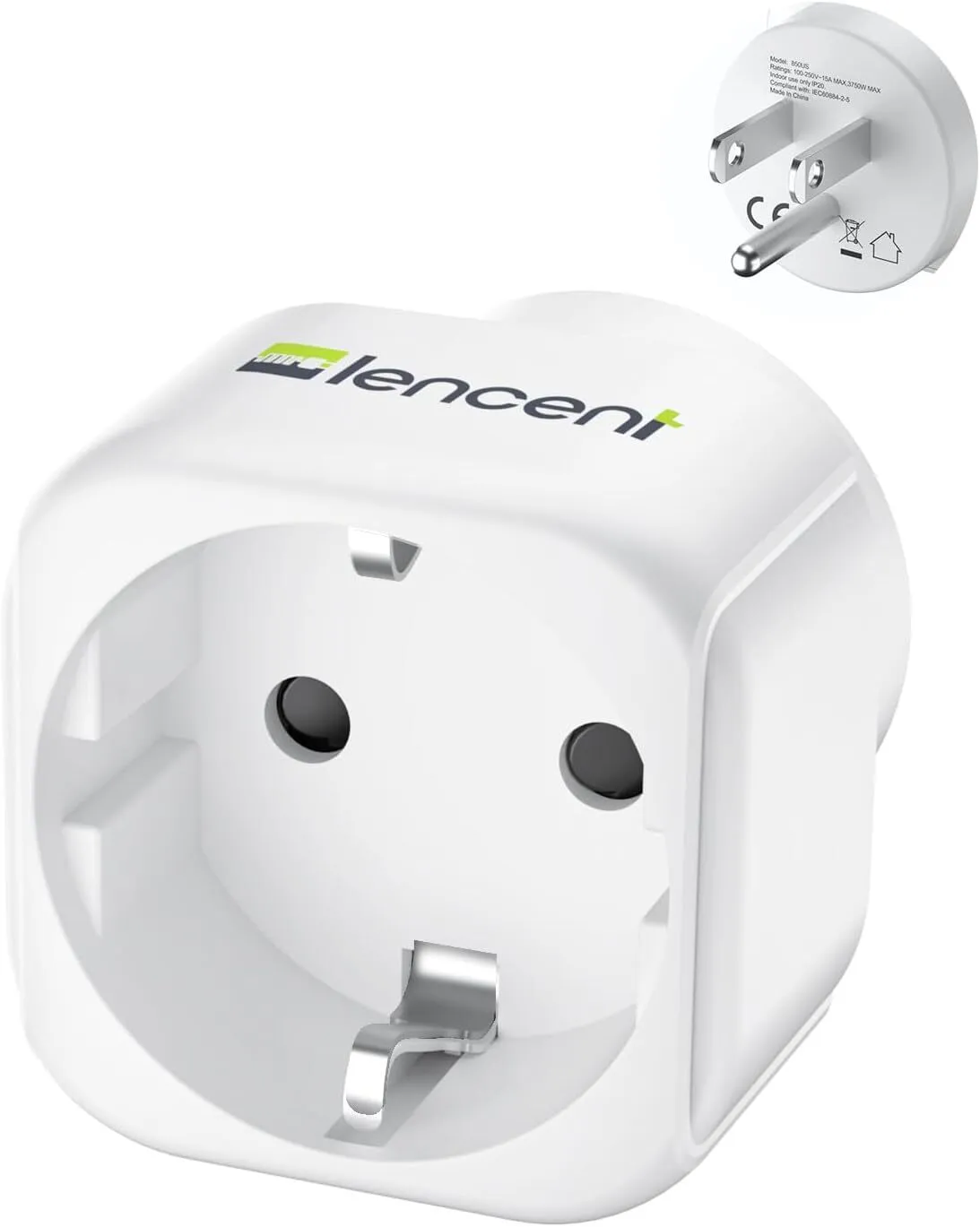 Europe to North America Power Adapter - 240V to 110V