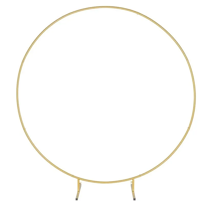 7.2' W Metal Round Arch Arbor