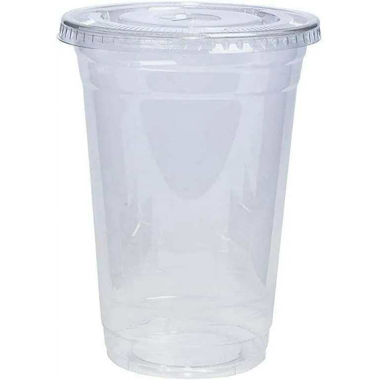 6-20oz.Plastic Cups w/lids