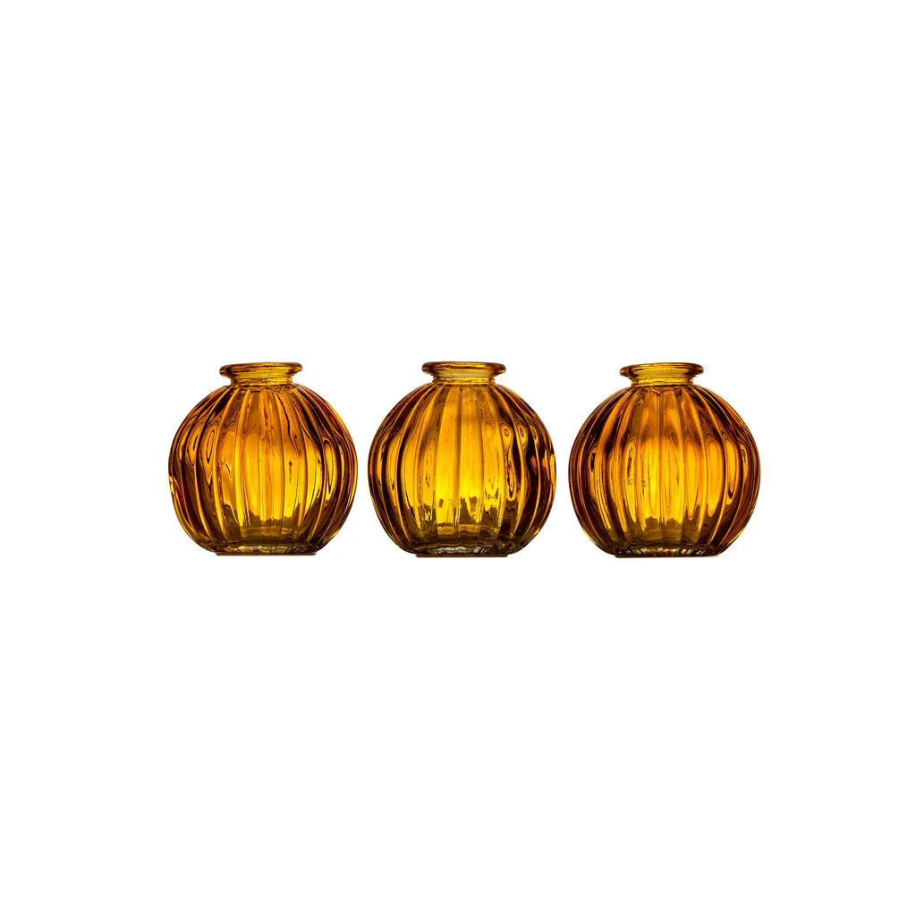 Rounded Ribbed Bud Vase