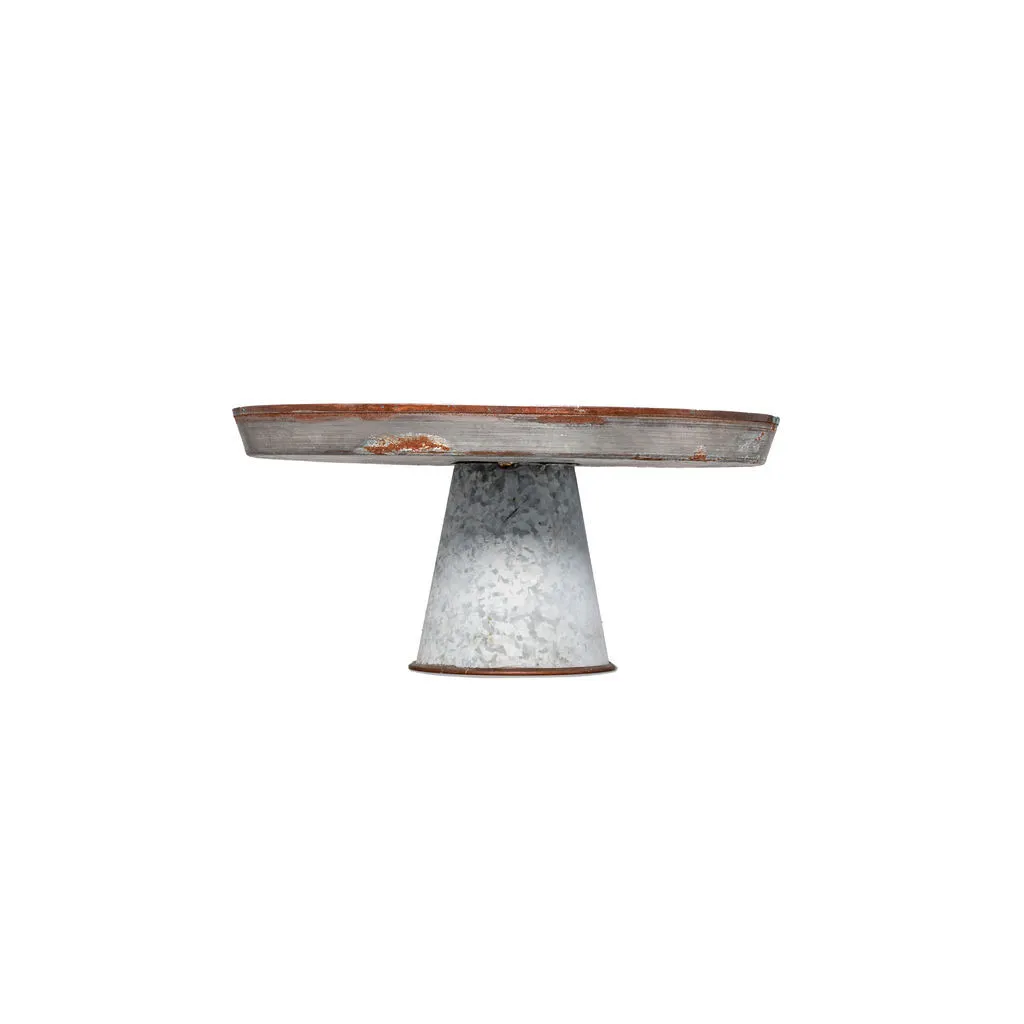 Galvenized Cakestand