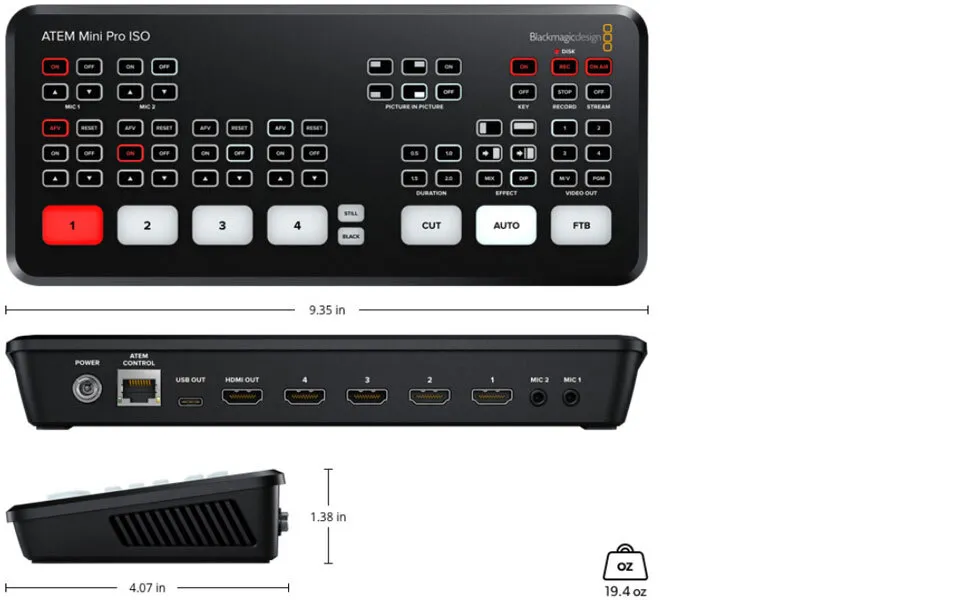 Blackmagic Design ATEM Mini Pro HDMI Live Stream Switcher