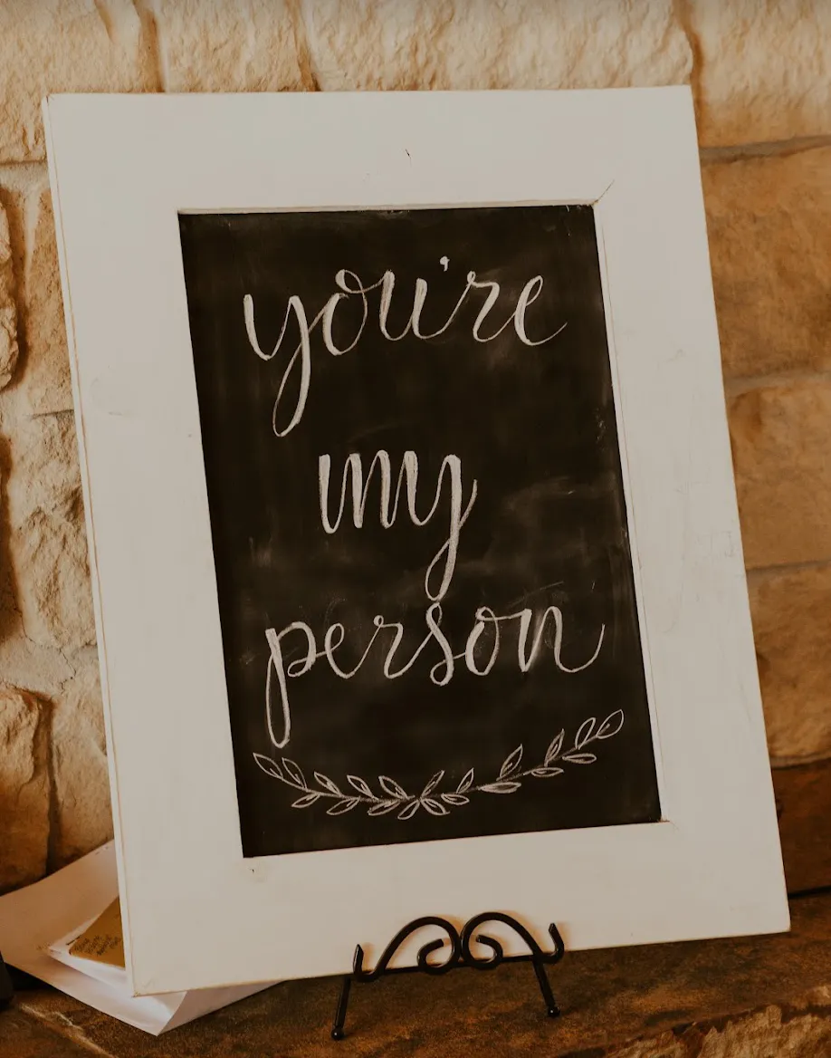 White Framed Magnetic Chalkboard